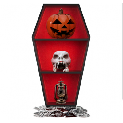 Eastommy new coffin shape product Gothic Decor coffin shelf, coffin wall shelf, coffin shaped box