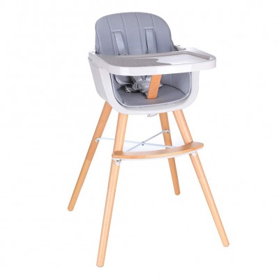 EASTOMMY ET-40 Durable And Adjustable High Chair, Wooden HIgh Chair