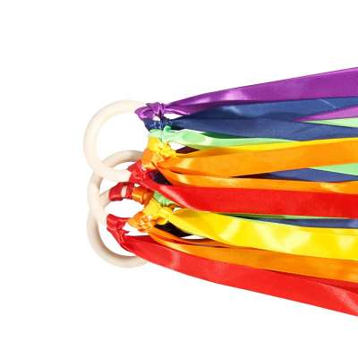 GIBBON ET-230222 Dance Rainbow Ribbon Streamer Gym Ballet Cheerleading Prop for Kids Children