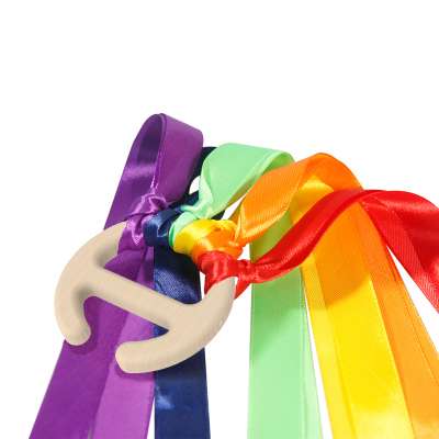 GIBBON ET-230222  colorful gymnastics Rainbow Ribbon Streamer Education literacy toy