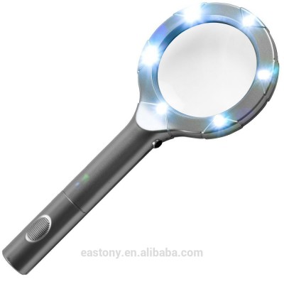 Bright 6 LED Magnifier (4X Magnification)