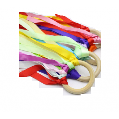 EASTOMMY Hand Kite Ribbon Runner Ribbon Dance Streamer, Montessori Sensory Toys